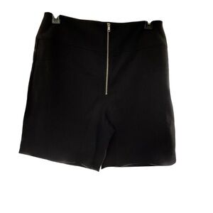 DANIELLE BERNSTEIN High Waist Black Shorts Zipper front plus size 16 New w/tags